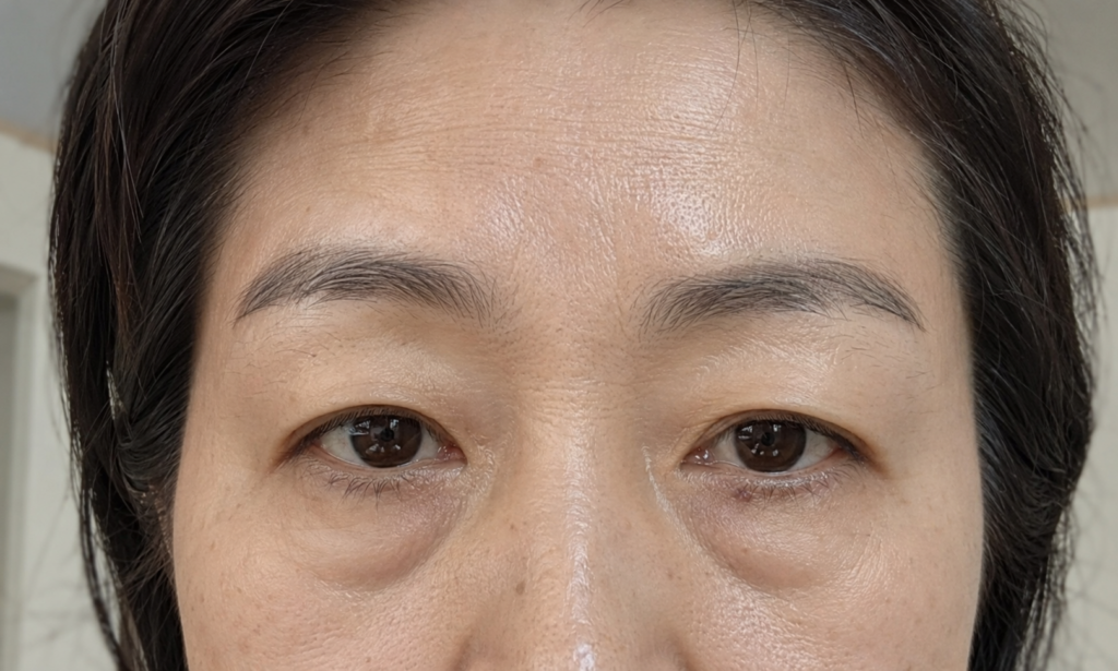 뉴데이성형외과 눈 중년성형 상담 전 무거워진 눈꺼풀과 눈밑